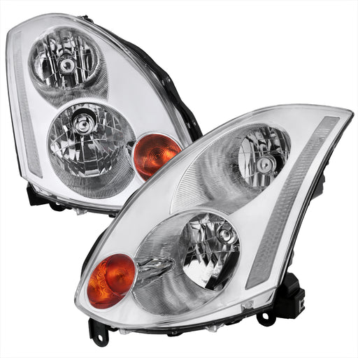 Spec-D 03-05 Infiniti G35 Oe Style Headlight For 2 Door Models With Factory Xenon Chrome LH-G35032-ABM