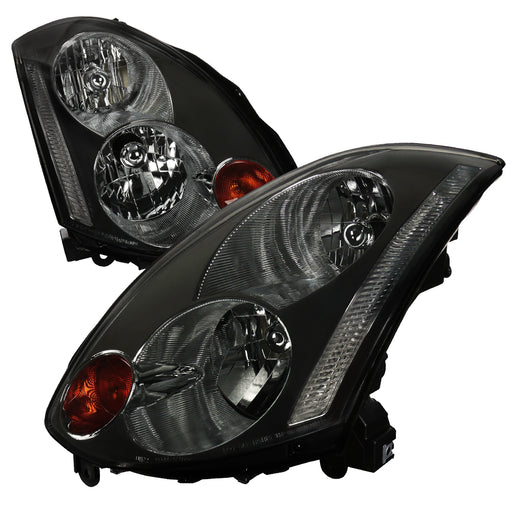Spec-D 03-05 Infiniti G35 Oe Style Headlight For 2 Door Models With Factory Xenon Smoke LH-G35032G-ABM