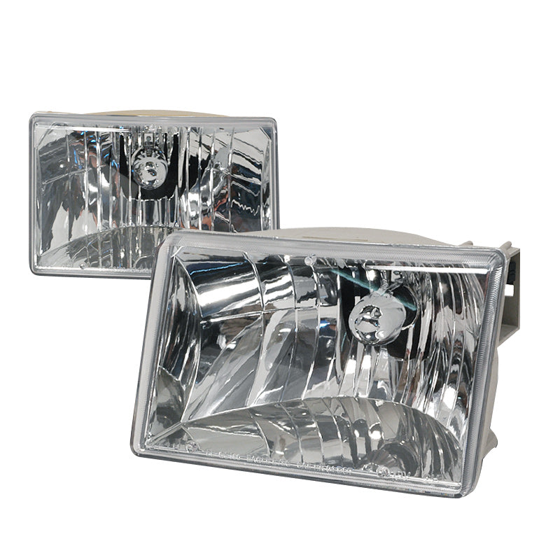 Spec-D 93-98 Jeep Grand Cherokee Crystal Housing Headlights Chrome LH-GKEE93-KS