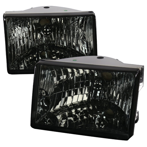 Spec-D 93-98 Grand Cherokee Crystal Housing Headlights Smoke LH-GKEE93G-RS