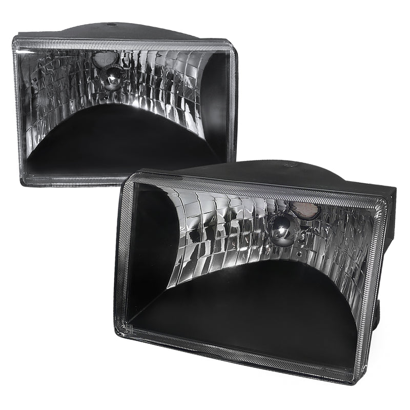 Spec-D 93-98 Grand Cherokee Crystal Housing Headlights Black LH-GKEE93JM-RS