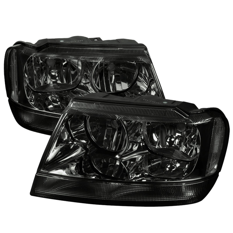 Spec-D 99-04 Jeep Grand Cherokee Headlights- Smoke LH-GKEE99G-ABM