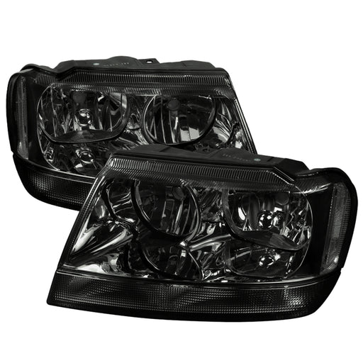 Spec-D 99-04 Jeep Grand Cherokee Headlights- Smoke LH-GKEE99G-ABM