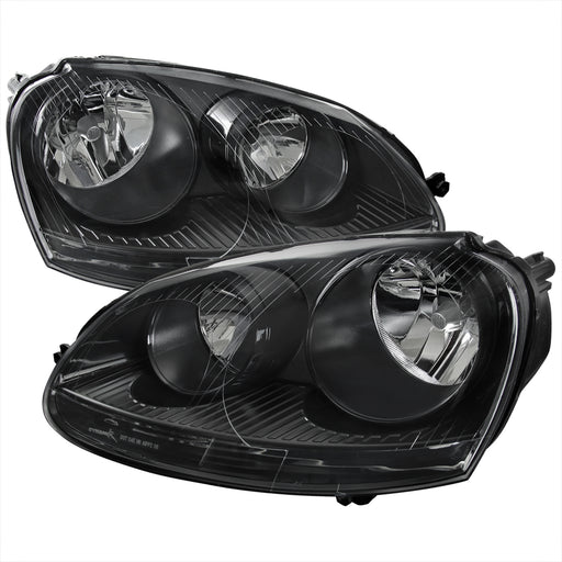 Spec-D 05-10 Volkswagen Golf Euro Headlight Black Housing LH-GLF05JM-RS
