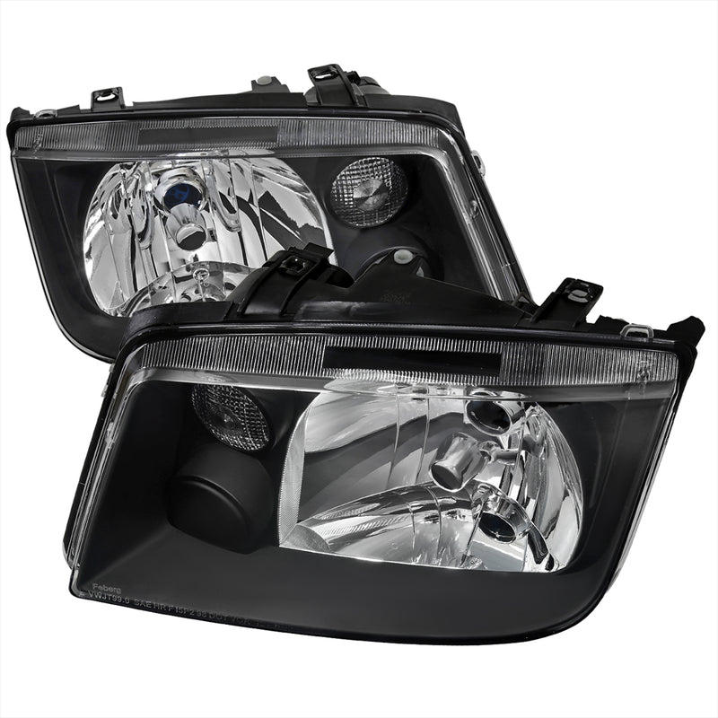Spec-D 99-04 Volkswagen Jetta Headlights Black Without Fog Lights Hb5 Low Beam- No Bulbs Included LH-JET99JM-V3-RS