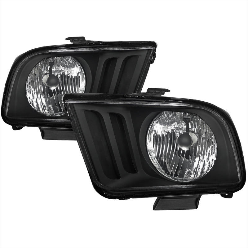 Spec-D 05-09 Ford  Mustang  Euro Headlight Black Housing  LH-MST05JM-RS