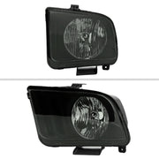 Spec-D 05-09 Ford Mustang Headlights Black Housing Smoked Lens - Not Fit Xenon Models LH-MST05LSM-RS