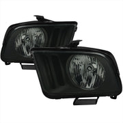 Spec-D 05-09 Ford Mustang Headlights Black Housing Smoked Lens - Not Fit Xenon Models LH-MST05LSM-RS