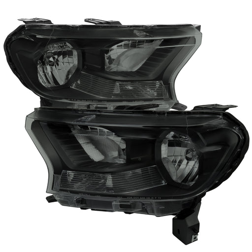 Spec-D 19-21 Ford Ranger Xl Xlt Models Only (Not Fit Lariat Models Or Led Daytime Running Headlight Models) Oe Style Halogen Headlights With Black Housing And Smoked Lens  LH-RAN19SM-RS