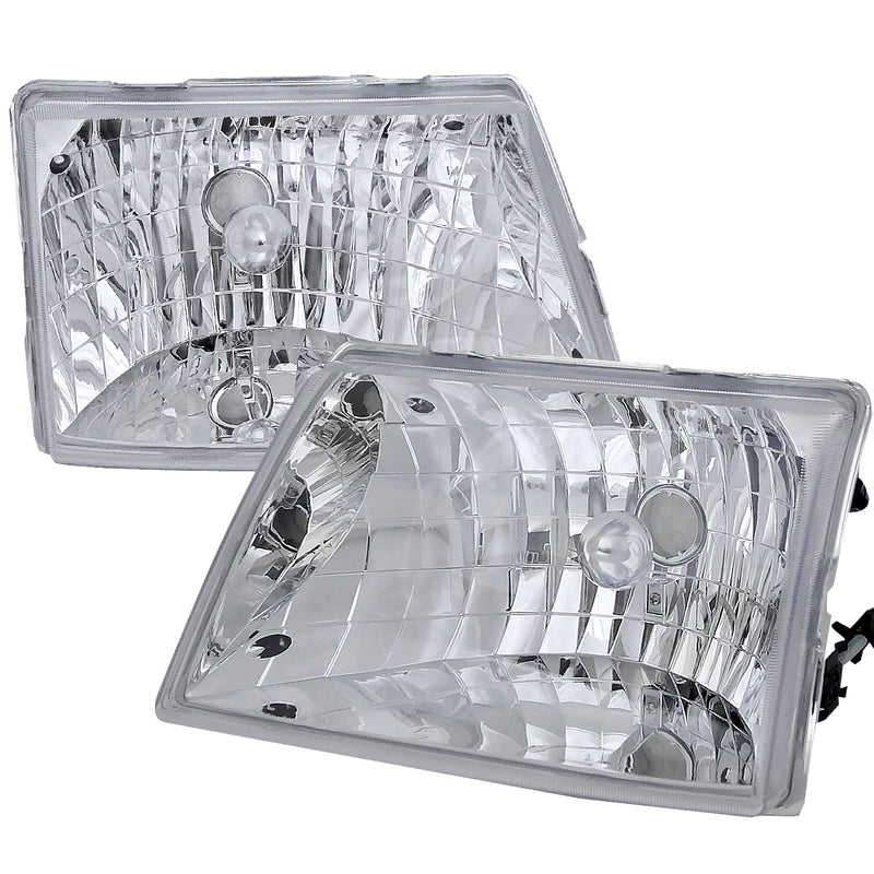 Spec-D 98-01 Ford  Ranger  Euro Headlight Chrome Housing  LH-RAN98-ABM