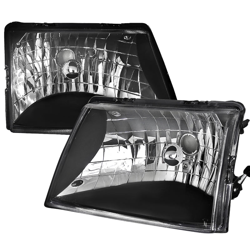Spec-D 98-01 Ford  Ranger  Euro Headlight Black Housing  LH-RAN98JM-ABM