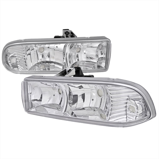 Spec-D 98-04 Chevrolet  S10/Blazer  Chrome Housing Headlights  LH-S1098-RS