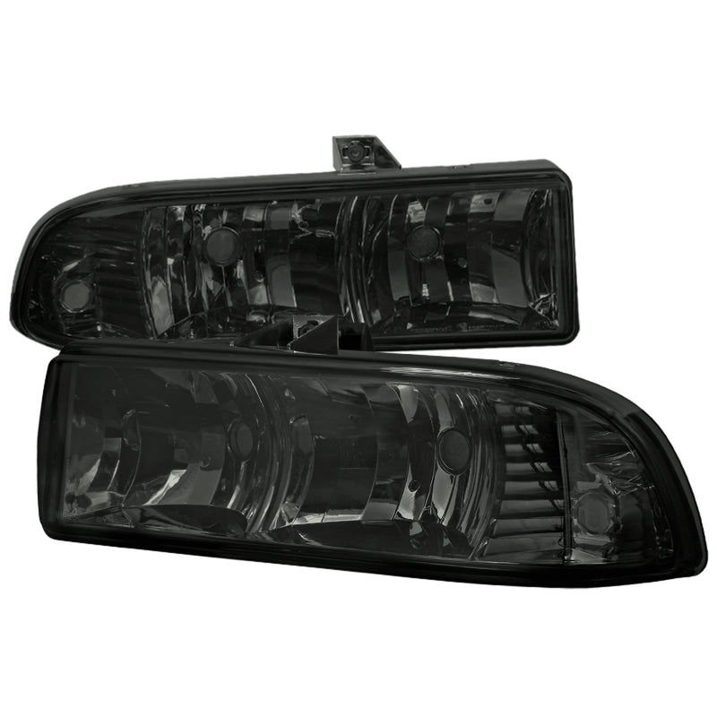 Spec-D 98-04 Chevrolet S10/Blazer Euro Headlight Smoke Lens  LH-S1098G-RS