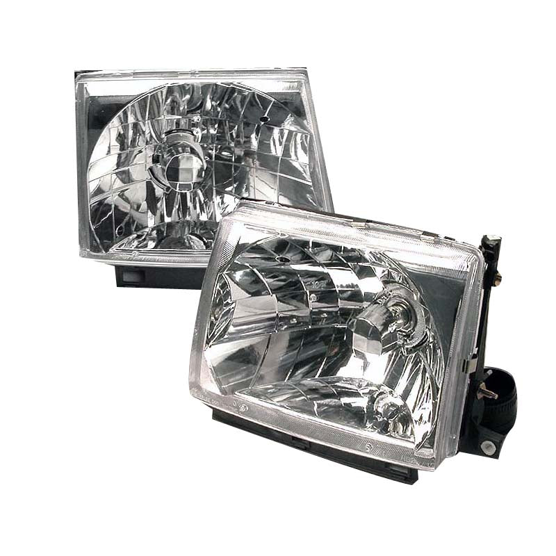 Spec-D 97-99 Toyota Tacoma Crystal Housing Headlights Chrome LH-TAC97-KS