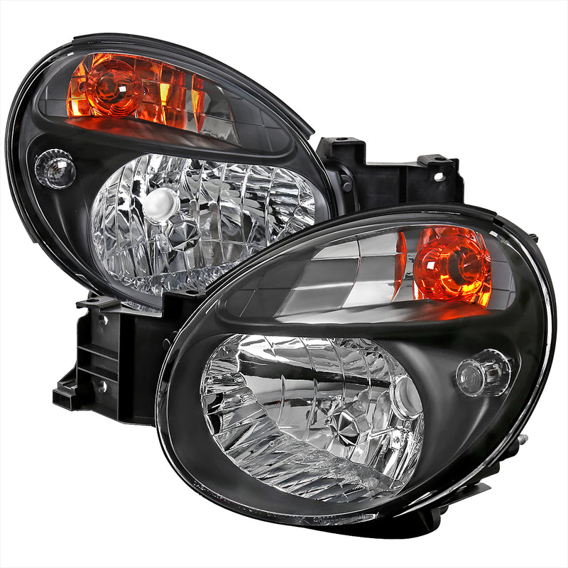Spec-D 02-03 Subaru Wrx Headlights Black LH-WRX02JM-ABM