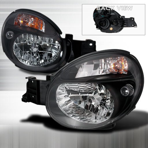 Spec-D 02-03 Subaru Wrx Crystal Housing Headlights Black LH-WRX02JM-KS