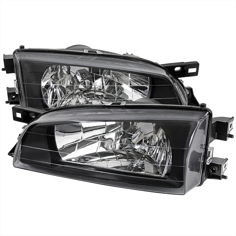Spec-D 95-01 Subaru Impreza Wrx Crystal Housing Headlights Black LH-WRX97JM-RS