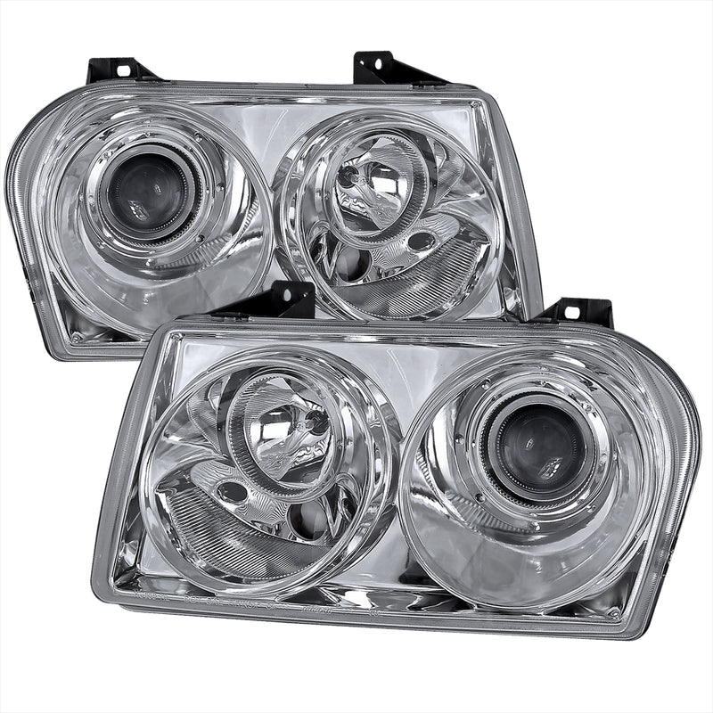 Spec-D 05-10 Chrysler 300 Projector Headlight Chrome, Not Compatible With Factory Hid LHP-30005-TM