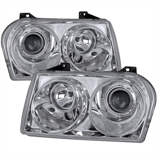 Spec-D 05-10 Chrysler 300 Projector Headlight Chrome, Not Compatible With Factory Hid LHP-30005-TM