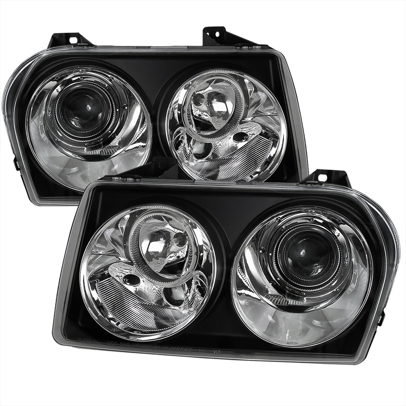 Spec-D 05-10 Chrysler 300 Projector Headlight Black, Not Compatible With Factory Hid LHP-30005JM-TM