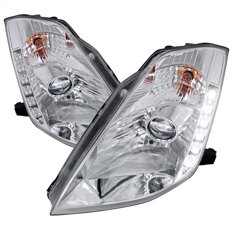 Spec-D 03-05 Nissan 350Z Projector Headlights Chrome Housing LHP-350Z03-RS