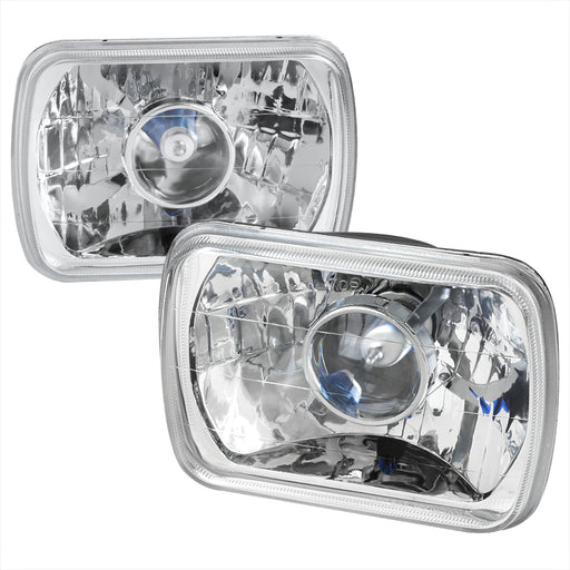 Spec-D 7X6 Projector Headlights Chrome All LHP-7X6