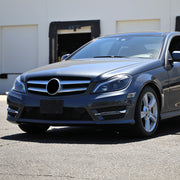 Spec-D 12-14 Mercedes Benz C-Class W204  2 Door Coupe 4 Door Sedan Halogen Projector Headlights With Sequential Switchback Turn Signal Matte Black Housing Clear Lens LHP-BW20412JM-SQ-TM