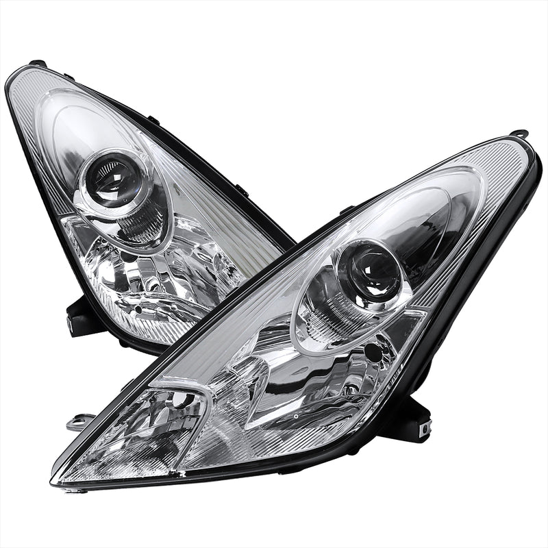 Spec-D 00-05 Toyota  Celica Halo Projector Headlight Chrome Housing  LHP-CEL00-ABM