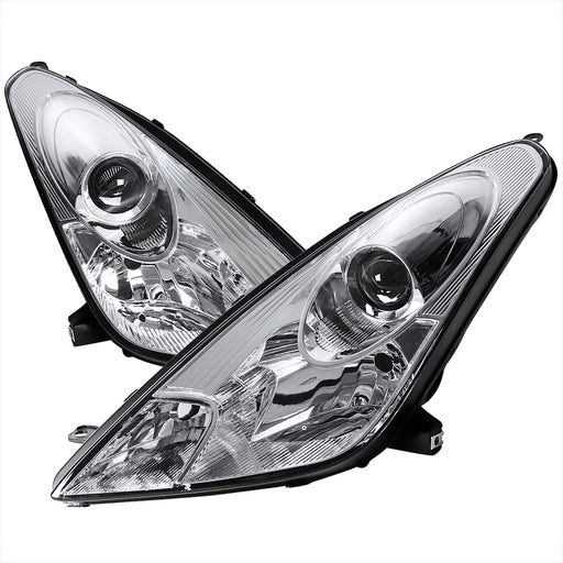 Spec-D 00-05 Toyota  Celica Halo Projector Headlight Chrome Housing  LHP-CEL00-ABM