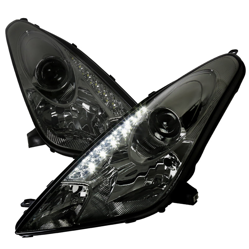 Spec-D 00-05 Toyota  Celica Projector Smoke Lens W Led Drl LHP-CEL00G-RS