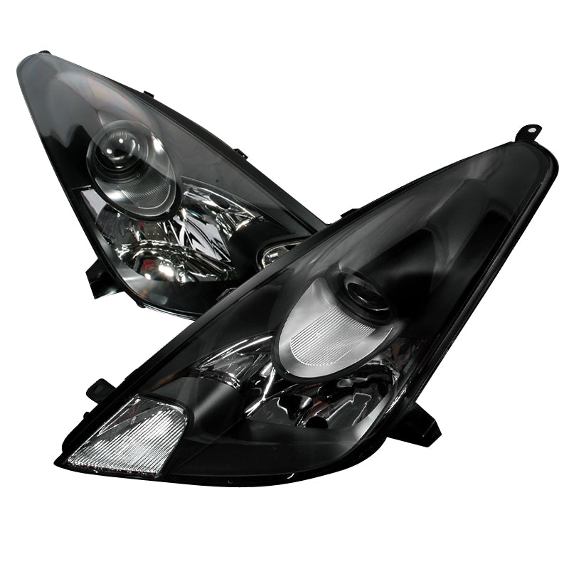 Spec-D 00-05 Toyota Celica Halo Projector Headlights Black LHP-CEL00JM-KS