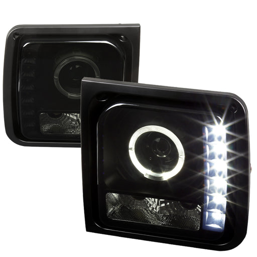Spec-D 97-01 Jeep Cherokee Projector Headlights-Smoke With Black Housing LHP-CHKE97SM-RS