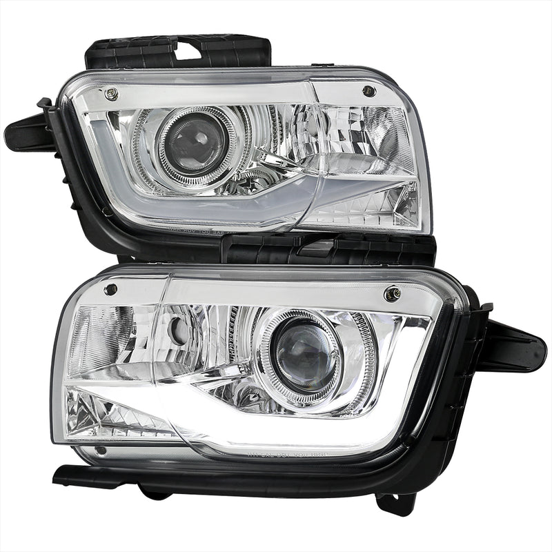 Spec-D 10-13 Chevrolet Camaro Projector Headlight Chrome LHP-CMR10-TM