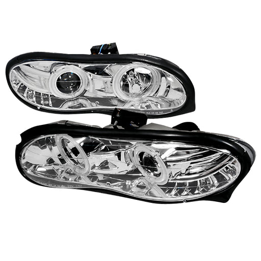 Spec-D 98-02 Chevrolet Camaro Halo Projector Headlights Chrome LHP-CMR98H-KS