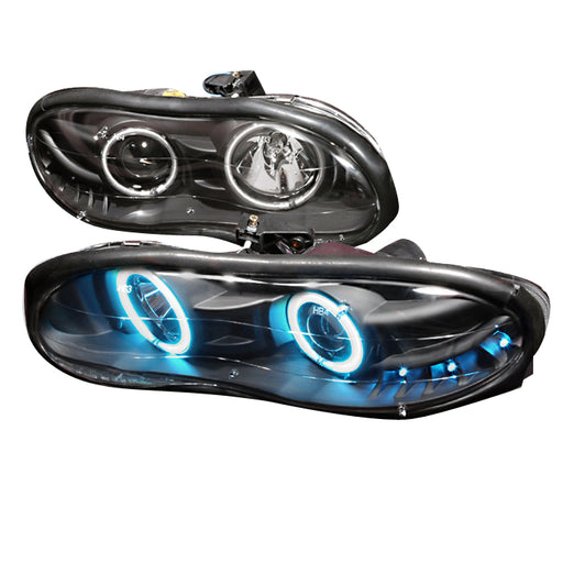 Spec-D 98-02 Chevrolet Camaro Halo Projector Headlights Black LHP-CMR98HJM-KS