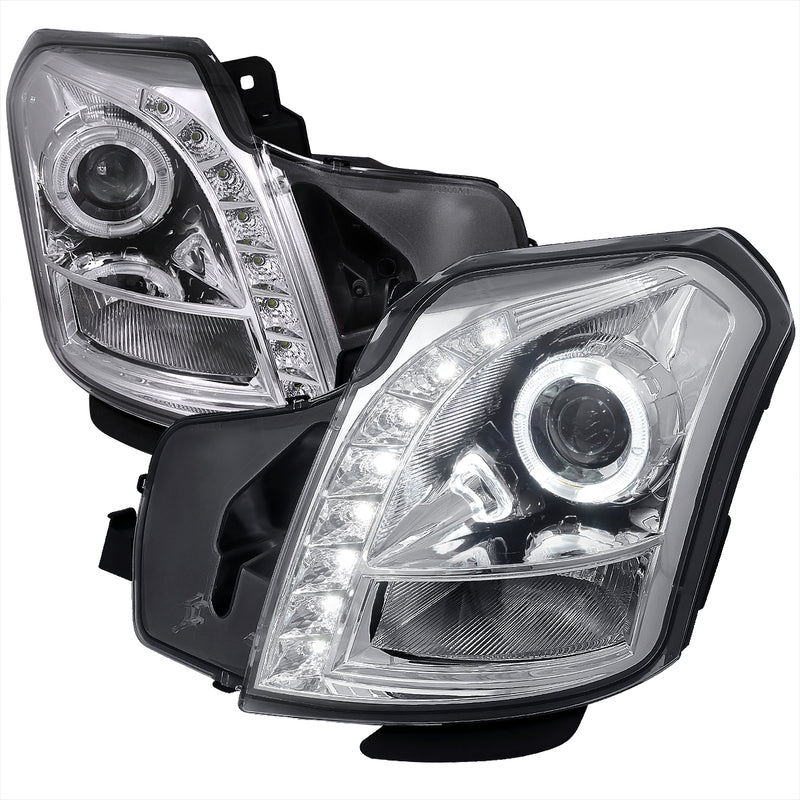 Spec-D 03-07 Cadillac  Cts  Halo Projector Headlight Chrome - Not Compatible With Factory Xenon LHP-CTS03-RS
