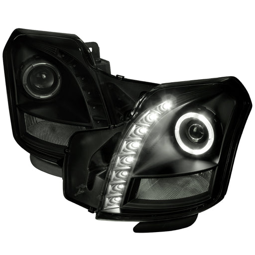 Spec-D 03-07 Cadillac Cts Projector Headlights- Smoke With Black Housing LHP-CTS03SM-RS