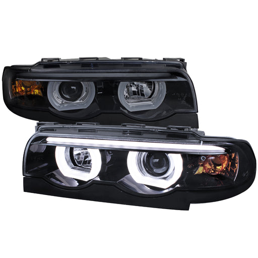 Spec-D 95-01 Bmw E87 Projector Headlights Chrome Housing Smoke Lens LHP-E3895G-TM