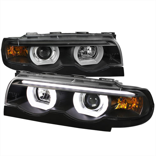 Spec-D 95-01 Bmw E87 Halo Projector Headlight - Black LHP-E3895JM-TM