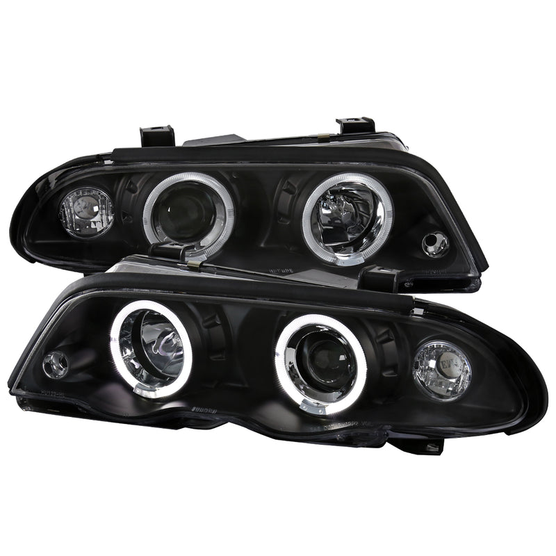 Spec-D 99-01 Bmw E46 3 Series Halo Projector Black Housing 4 Door Sedan LHP-E46994JM-TM