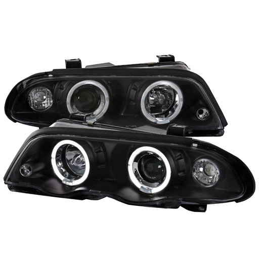 Spec-D 99-01 Bmw E46 3 Series Halo Projector Black Housing 4 Door Sedan LHP-E46994JM-TM