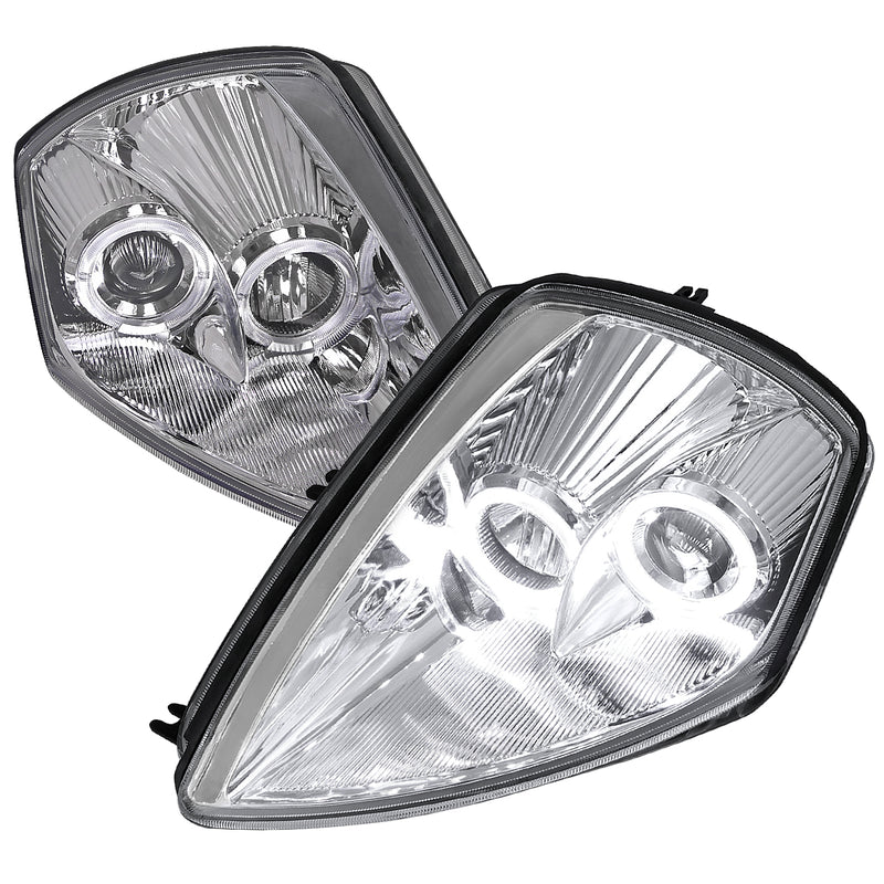 Spec-D 00-05 Mitsubishi  Eclipse  Halo Projector Headlight Chrome Housing  LHP-ELP00-ABM