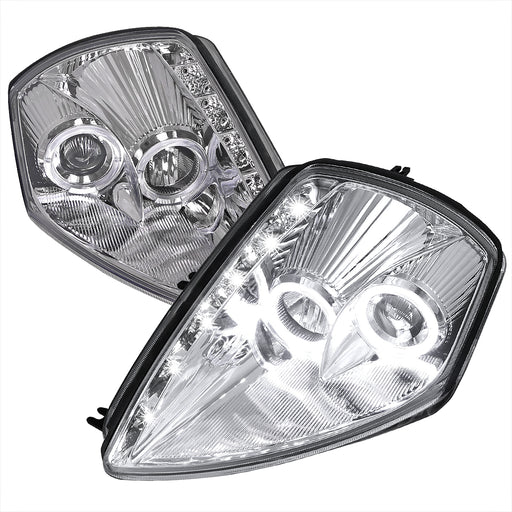 Spec-D 00-05 Mitsubishi  Eclipse  Led Halo Projector Headlight Chrome Housing  LHP-ELP00-RS
