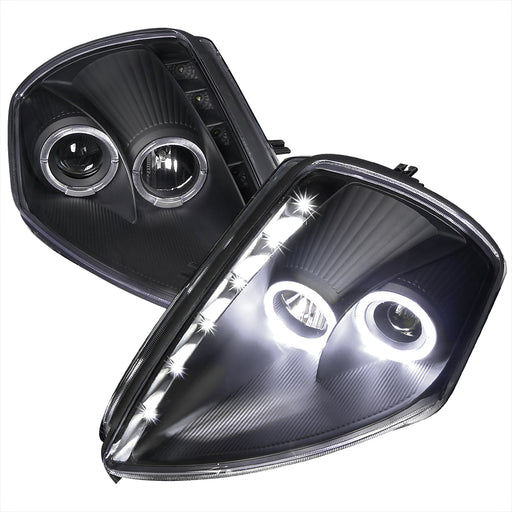 Spec-D 00-05 Mitsubishi  Eclipse  Led Halo Projector Headlight Black Housing  LHP-ELP00JM-RS