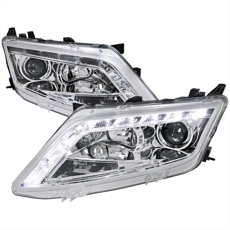 Spec-D 10-12 Ford  Fusion Projector Headlights Chrome Housing LHP-FUS10-TM