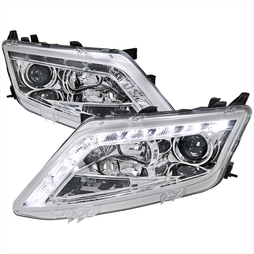 Spec-D 10-12 Ford  Fusion Projector Headlights Chrome Housing LHP-FUS10-TM