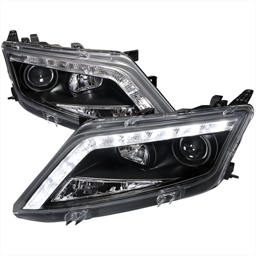 Spec-D 10-12 Ford  Fusion Projector Headlights Black Housing  LHP-FUS10JM-TM