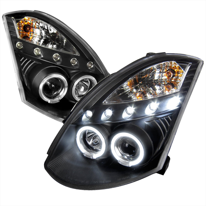Spec-D 03-05 Infiniti G35 Black Housing Projector Headlight Oe Hid Compatible D2 Xenon Bulb Not Included  LHP-G35032JM-TM