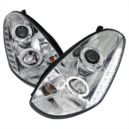 Spec-D 05-06 Infiniti  G35  Projector Headlight Chrome Housing Sedan Model LHP-G35054-TM