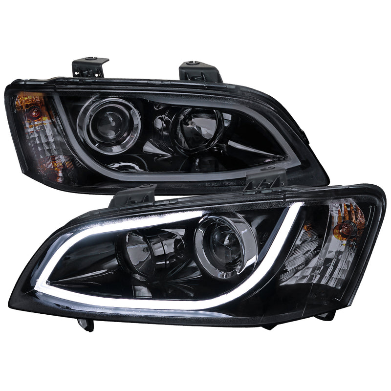 Spec-D 08-09 Pontiac G8 Projector Headlight - Glossy Black Housing With Smoked Lens LHP-G808G-TM